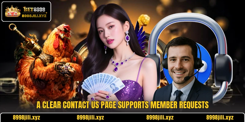 A clear contact us page supports member requests