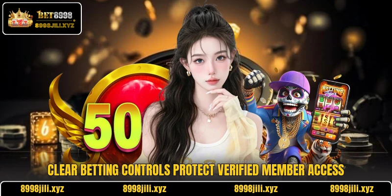 Clear betting controls protect verified member access