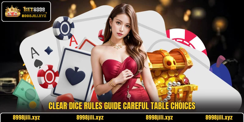 Clear dice rules guide careful table choices