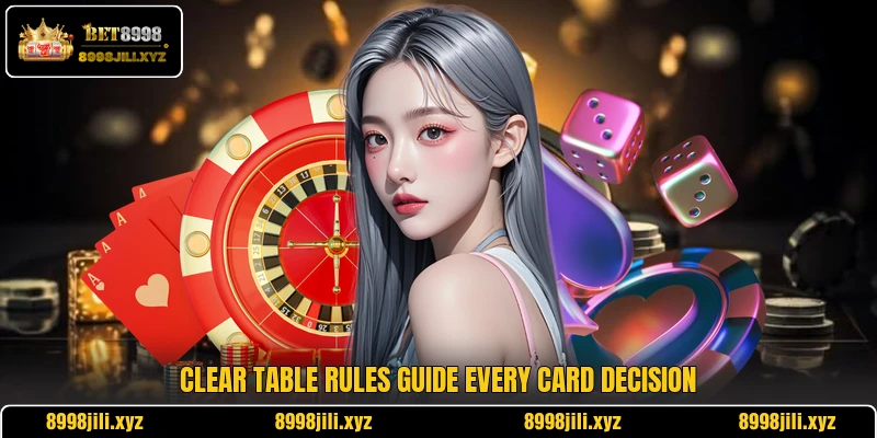 Clear table rules guide every card decision