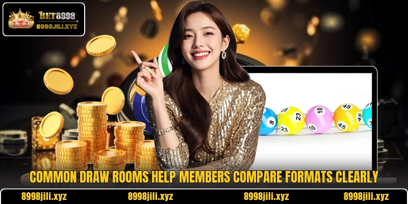 Common draw rooms help members compare formats clearly