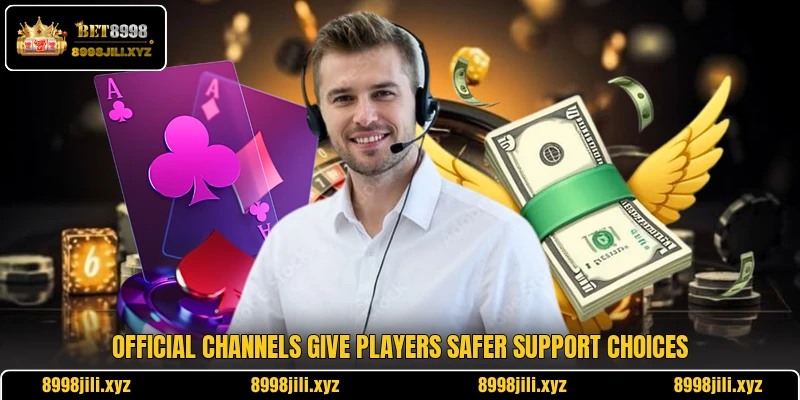 Official channels give players safer support choices