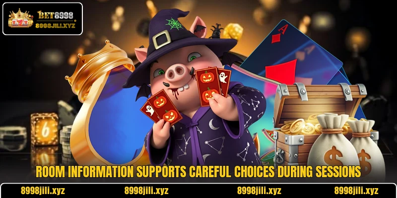 Room information supports careful choices during sessions