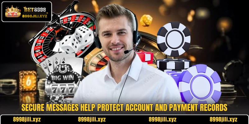 Secure messages help protect account and payment records