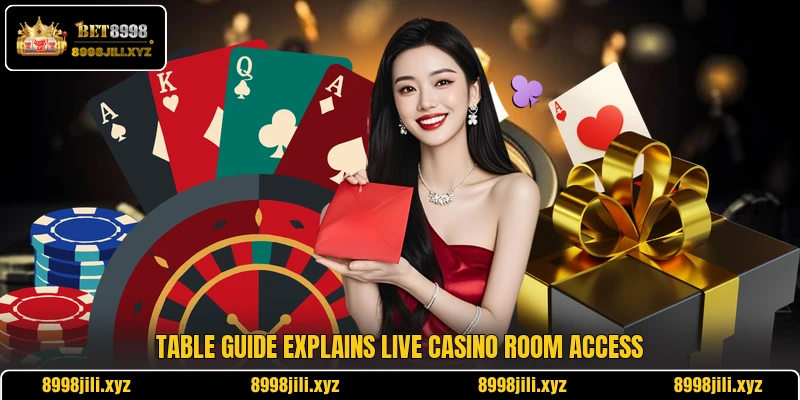 Table guide explains live casino room access